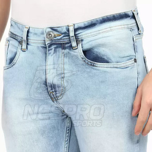 Vente en gros de pantalons jeans décontractés pour hommes à quantité minimale de commande basse sur mesure de haute qualité 100% coton à séchage rapide à vendre - Product Image 5