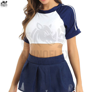 Uniforme de cheerleading sans manches de qualité supérieure 100% polyester pour filles, ensembles personnalisables, service OEM de haute qualité - Product Image 5