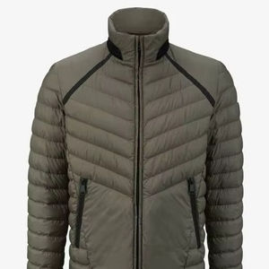 Chaqueta Acolchada Unisex de Alta Calidad, Ecológica, con Capucha, para Invierno, Cierre de Cremallera, Logotipo Frontal Personalizado, Resistente al Agua/Viento, Informal - Product Image 1