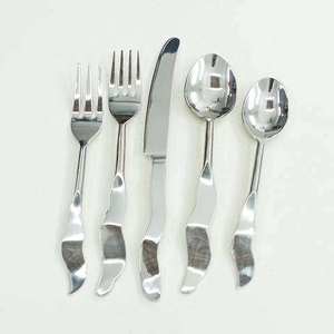 Juego de Cubiertos de Metal de alta calidad, vajilla reutilizable de acero inoxidable para el hogar, restaurante, Hotel, uso, decoración de mesa de comedor - Product Image 4