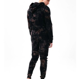 100% coton vente sweat à capuche et jogger délavés à l'acide ensemble survêtement d'hiver unisexe couleurs personnalisées et image de marque - Product Image 2