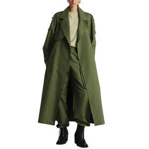 Abrigos de lana largos sin cuello para mujer, chaqueta de invierno para mujer - Product Image 1