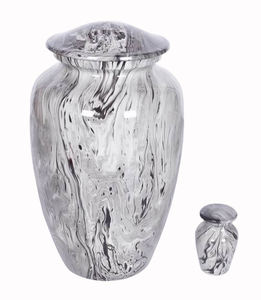 Handmade Brass Cremation Urn with Custom <b>Engraving</b> Modern Design Eco-Friendly Vibrant Colors for Ashes Storage - Product Image 4