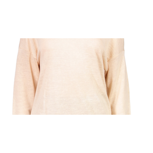 Top da donna Sanctuary Full Time Lover con cut-out, beige, asimmetrico, vintage, in rayon e lino lavorato a maglia, tinta unita, taglie XS S M XL, per primavera autunno - Product Image 3