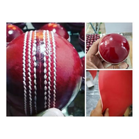 Pelota de Cricket de Goma Amarilla de Alta Calidad, Grado A, Cosida a Mano, Sin Sello, para Práctica en Interiores y Exteriores, Tamaño 22.5, Empaquetada