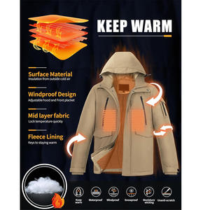 Manteau d'hiver pour homme respirant avec fermetures éclair de haute qualité, doublure douce, solutions OEM ODM pour les marques, vêtements d'hiver en croissance - Product Image 5
