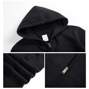 Sudadera con capucha pesada con cremallera para hombre, lisa, teñida, para golf - Product Image 6