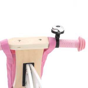 ROBINCOOL Vélo d'équilibre rose sans pédales pour enfants, réglable sur 3 hauteurs, avec roues d'équilibre - Product Image 6