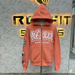 Sweat à capuche zippé avec étiquette personnalisée de qualité supérieure à la mode et bonne vente sweats à capuche à bas prix fabriqués en usine sweats à capuche pour hommes - Product Image 1