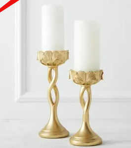 Support de bougie de créateur fini doré de haut niveau pour le festival de fête de mariage - Product Image 1