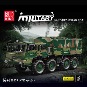 Mould <span class=keywords><strong>King</strong></span> 20039 Camion <span class=keywords><strong>militaire</strong></span> KOLOS 8X8 Jouets de construction 20040 Techniques APP Voiture de combat télécommandée Briques pour enfants - Product Image 3