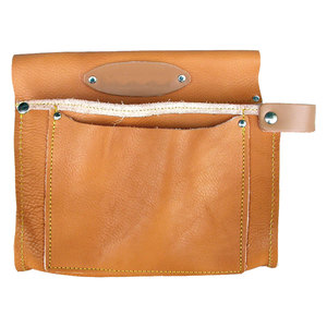 Borsa da carpentiere in pelle/filato con 2 tasche - Product Image 1