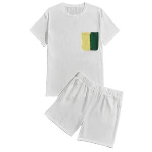 Novedad, Conjunto de Pantalones Cortos de Verano para Hombre de Alta Calidad con Logotipo Personalizado, Ropa de Playa Unisex, Conjunto de Camiseta y Pantalones Cortos, Traje Deportivo de 2 Piezas - Product Image 2