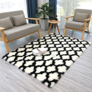 Tapis personnalisé à poils de 5-6 mm, motif cœur moelleux, en soie et laine, tufté, moderne, pour la maison, doux, idéal comme fond photo, cadeau de Saint-Valentin - Product Image 4