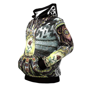 Pull à manches longues surdimensionné personnalisé de haute qualité, sweat à capuche par sublimation délavé à l'acide, sweat à capuche décontracté pour homme - Product Image 3