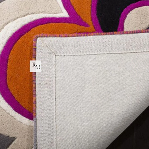 Tapis de laine moderne de luxe tufté à la main flore motif floral doux moelleux tapis personnalisés sol de la maison très durable antidérapant lavable - Product Image 4