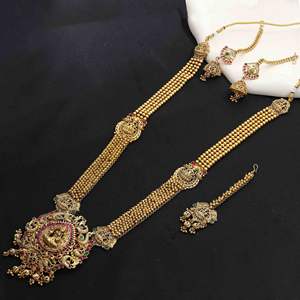 Long collier plaqué mat antique personnalisé bijoux de mariage religieux orthodoxes en laiton de luxe exportation directe du fournisseur - Product Image 1