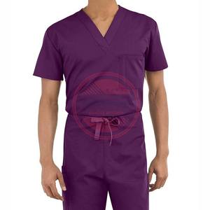 Trajes médicos de uniforme de hospital con cuello en V para mujer - Product Image 5