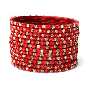 LOW MOQ Designer Gold Plated Trendy Imitation Pearl Wedding <b>Bangle</b> <b>Set</b> Wholesale Stock Supply Assorted Sizes - Product Image 3