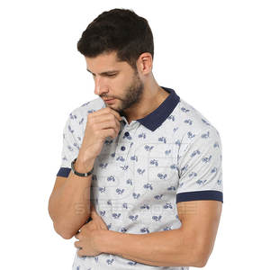 เสื้อโปโลผู้ชายแขนสั้นยืดได้เพื่อความสบายในชีวิตประจำวันดูสมาร์ทเสื้อโปโลพรีเมี่ยมสำหรับผู้ชาย - Product Image 2