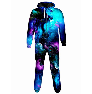 Pijamas Personalizadas al por Mayor con MOQ Bajo, Ropa de Dormir Transpirable para Hombre, Traje para el Hogar, Pijama Enterizo con Estampado por Sublimación - Product Image 1