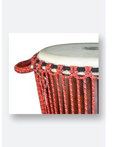 Solobeat Djembe กลอง B20ทำด้วยมือเกรดสูงระดับมืออาชีพคุณภาพฉิ่งเชือกทองแดงปรับขนาดเส้นผ่าศูนย์กลาง50.8ซม. - Product Image 1