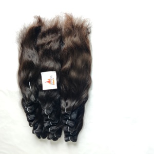 Extensiones de cabello humano de templo alineado con cutícula Virgen sin procesar a precio de fábrica al por mayor India Onda profunda y estilos de onda suelta cabello humano - Product Image 4