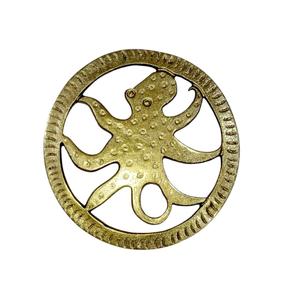 Sous-plat rond en fonte de conception la plus récente pour la décoration de table de cuisine, avec pieds en caoutchouc - Product Image 5