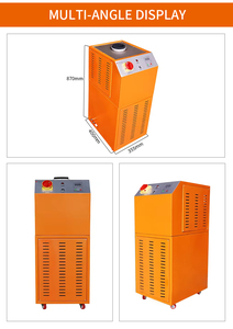 Fourneau à induction pour la fonte du fer, fourneau industriel pour la fusion des métaux précieux, l'or, le platine, au GPL, en verre borosilicate vertical - Product Image 2