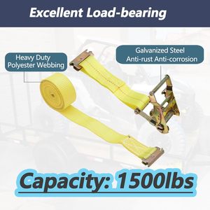 1500lbs bánh xe chock Tie xuống Kit cho Trailer & Pickup Trucks - <span class=keywords><strong>ATV</strong></span>, rzr, máy cắt cỏ, UTV Tie xuống dây đai (2-Wheel Set) - Product Image 4