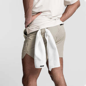 Vente en gros Vêtements de sport pour hommes Camo Running Sport Shorts Respirant 2-en-1 Pantalon à double pont à séchage rapide avec motif solide - Product Image 4