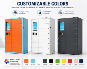 Casillero Inteligente para Paquetes Color Gris con Techo Impermeable, Gabinete <span class=keywords><strong>de</strong></span> Almacenamiento Exterior con Protección IP65 para Entregas Seguras las 24 Horas - Product Image 5