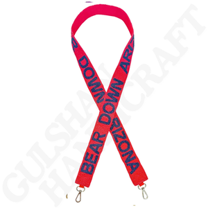 Beautiful HOTTY TODDY Design white and red coloured handmade embroidered strap belt for <b>girls</b> from India - Product Image 5