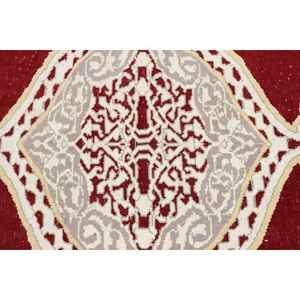 Tapis turc vintage 4,6x6,4 pieds, tapis en laine rouge - Product Image 5