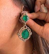 Emeral doublelet สร้อยคอเพชรโมอิสแบบเส้นเดียวสำหรับเด็กผู้หญิงชุดใส่ไปงานปาร์ตี้ - Product Image 2