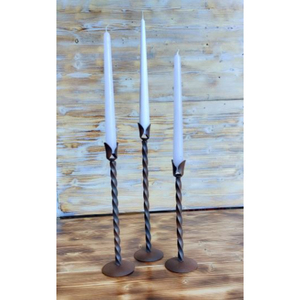 Bougeoir créatif de couleur noire en fer forgé de qualité pour ornement de mariage Table classique bougeoir décoratif - Product Image 2