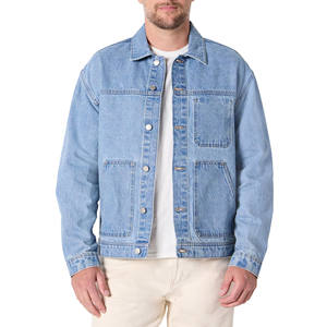 Chaquetas y Abrigos de Mezclilla Vintage y Formales para Hombre, Ropa de Calle con Bordado y Decoración de Botones, Estilos Estampados - Product Image 1