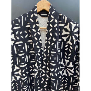 Robe kimono indienne Kantha faite à la main, veste longue pour demoiselles d'honneur, pour l'été - pour les mariages - Product Image 2