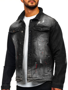 Trendy Distressed Denim <b>Jacket</b> Street Fashion Jeans Outerwear Custom Logo Design Private Label Manufacturing for Global Buyers - Product Image 5