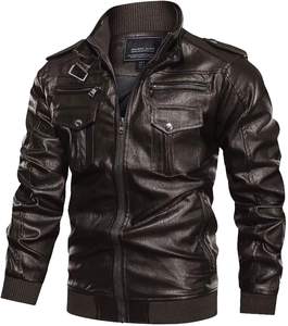 Winter Plus Size Genuine Leather Motorcycle Jacket for Men High Quality Fashion Stand Collar Casual OEM Service - Product Image 5