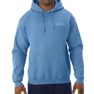 Nueva llegada personalizado de punto de los hombres más tamaño sudaderas con capucha cuello redondo superior bordado y liso teñido para el invierno suministro directo - Product Image 1