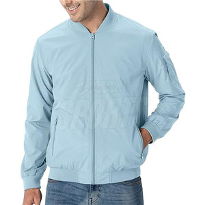 Light <b>Weight</b> Stylish Breathable Canvas Winter <b>Stand</b> Collar Bomber Jacket Premium Quality OEM Service Top Selling Men - Product Image 3