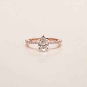 Meilleure qualité 925 argent Sterling Vintage poire coupe Moissanite diamant bague de fiançailles pour la fête de mariage anniversaire à la mode - Product Image 1