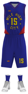 Camiseta de baloncesto azul marino personalizable 2020/21 transpirable poliéster Opción de talla grande disponible 100% - Product Image 2