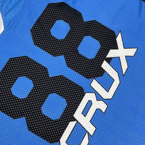 Maillot de sport en jersey à maille ample et surdimensionné pour hommes, à col en V personnalisé, imprimé par sublimation, motif léopard, 100% polyester, séchage rapide, pour le football et le basketball - Product Image 4