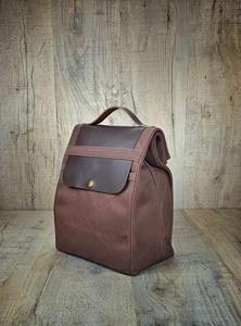 Sac à déjeuner isotherme en cuir et toile écologique de qualité supérieure, réutilisable, portable, pour le bureau, le stockage des aliments, les voyages - Product Image 3