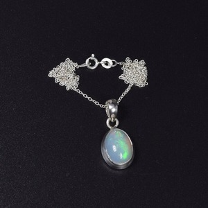 Opale de feu pierre précieuse pendentif fait main en argent Sterling 925 cadeau de mariage parfait pour l'amour avec 925 timbre pendentif bijoux - Product Image 3