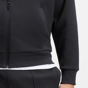 Fashionable High Quality <b>Fleece</b> Oversize Men <b>Hoodie</b> With <b>Zip</b> <b>Up</b> Closure Polyester/Cotton Material For Relaxed Fit Wholesale Rate - Product Image 4