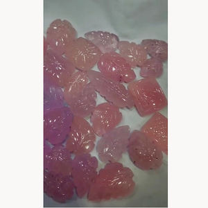 มอร์แกนไนท์สีชมพูธรรมชาติขนาด17-35มม. แกะสลักใบ527ซม. พลอยหลวมคุณภาพสูงจำนวน26ชิ้นทำให้เรา $127 - Product Image 4