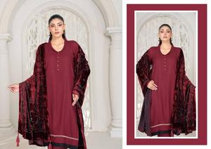 Ropa de fiesta para mujer paquistaní de calidad superior, ropa de tela de lana para mujer, ropa de estilo islámico para mujer - Product Image 2